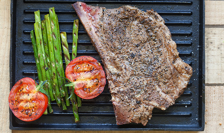 Maple-Rubbed    Rib    Steaks
