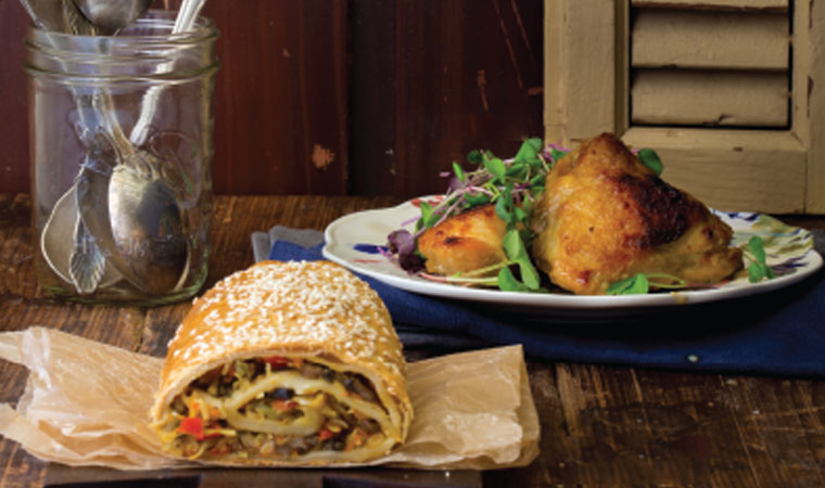 Savory    Vegetable    Strudel