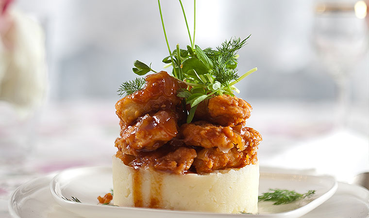 Chicken Strips with Sweet  Red  Sauce