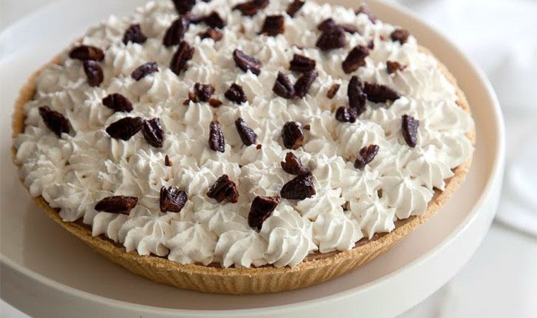 Bourbon Dark Chocolate Mousse with Salted Maple Whipped Cream
