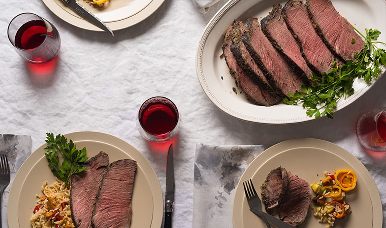 Slow-Roasted    Herb-Crusted    Brick    Roast