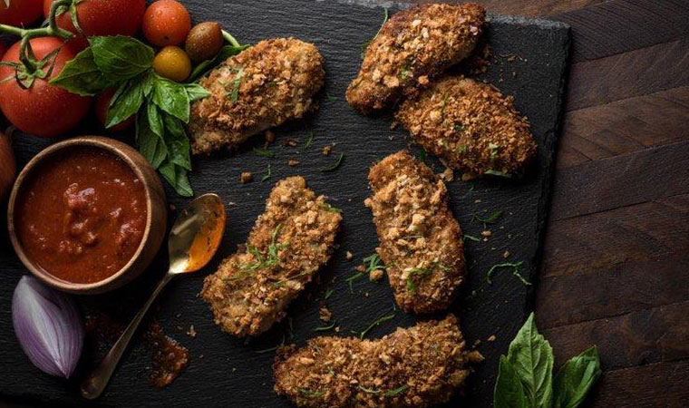Eggplant-Coated    Breaded    Cutlets