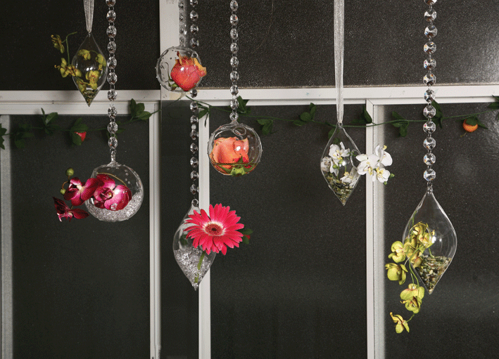 Succos    Craft    -    Hanging    Glass    Vases