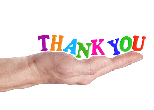 Say    “Thank    You!”