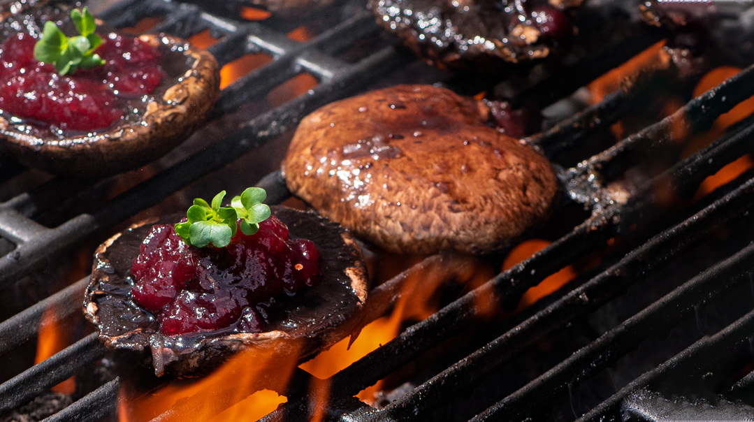 Pungent Cranberry Portobello Caps 