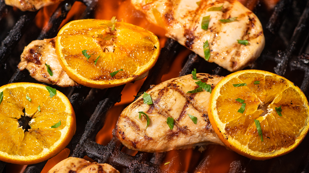 Orange Bourbon-Infused Grilled Chicken 