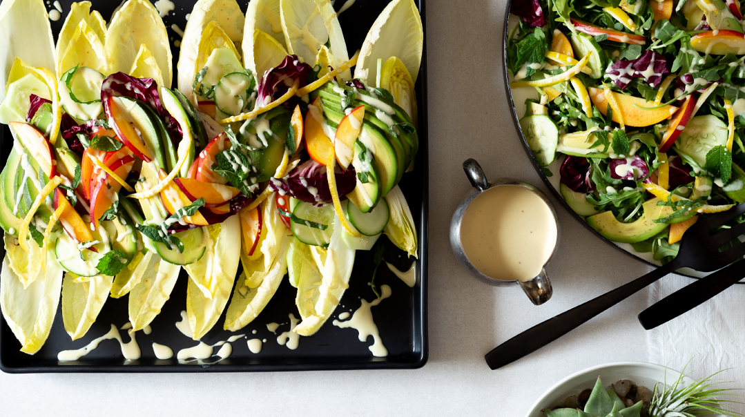 Endive Salad Platter with Tahini Drizzle