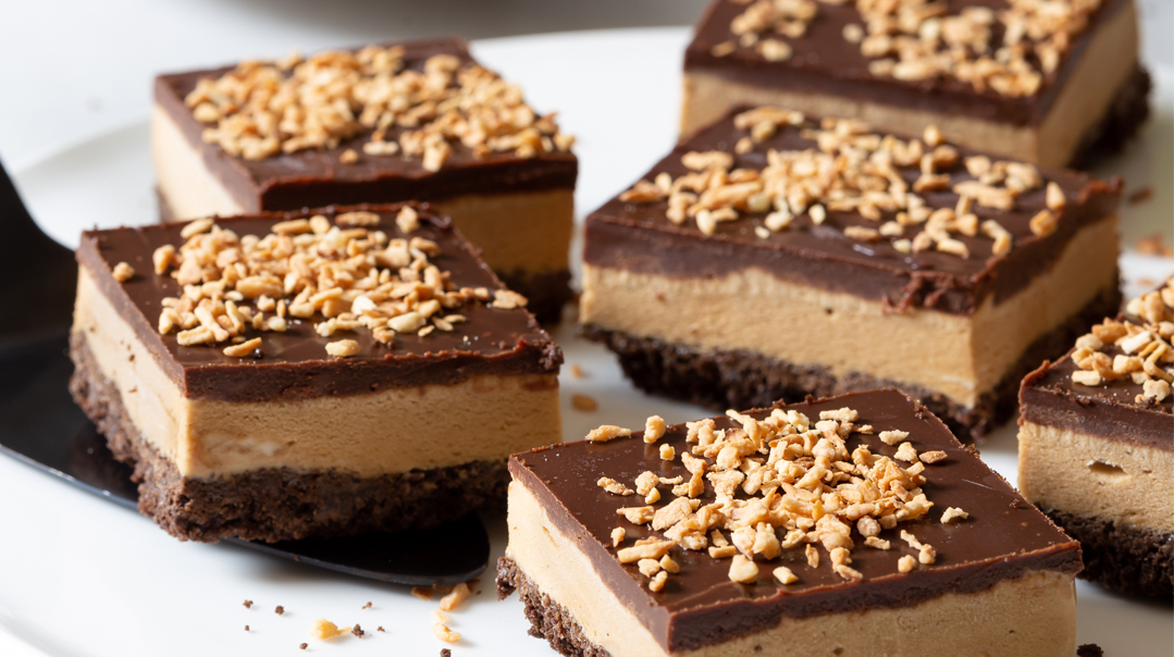Coffee Peanut Butter Sheet Pan Dessert