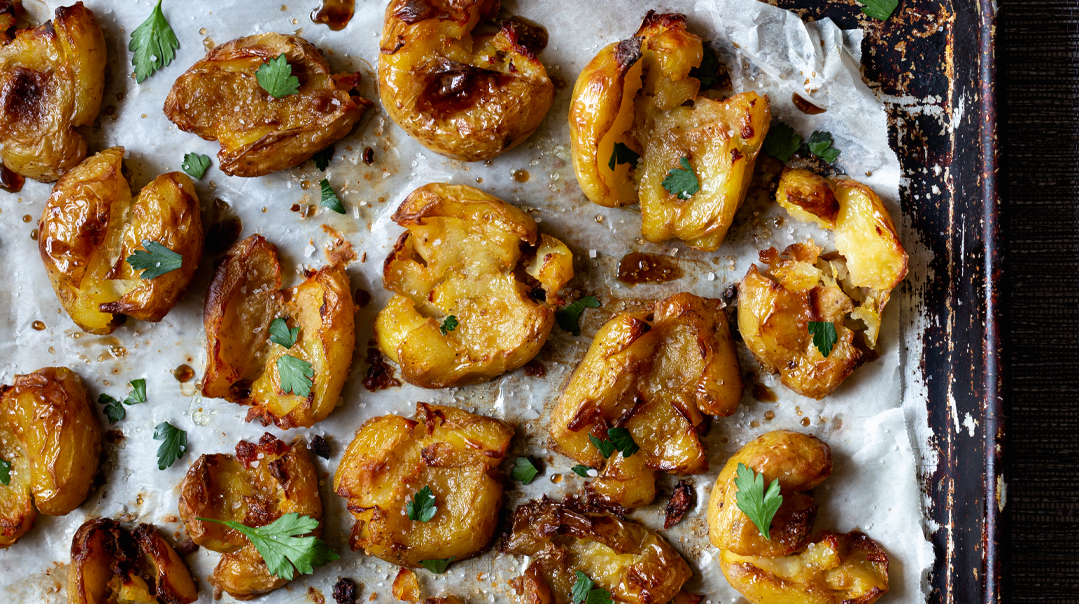 Garlic Smashed Potatoes 