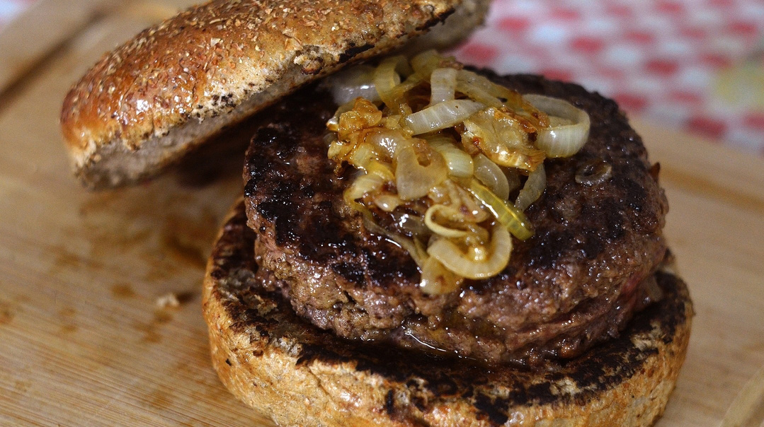 Beef Fry and Onion-Filled Hamburgers