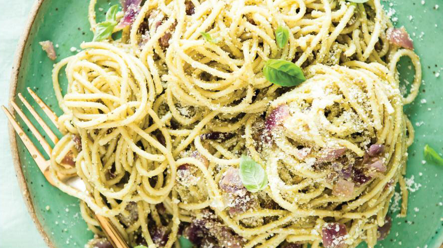 Linguine with Pesto Parmesan