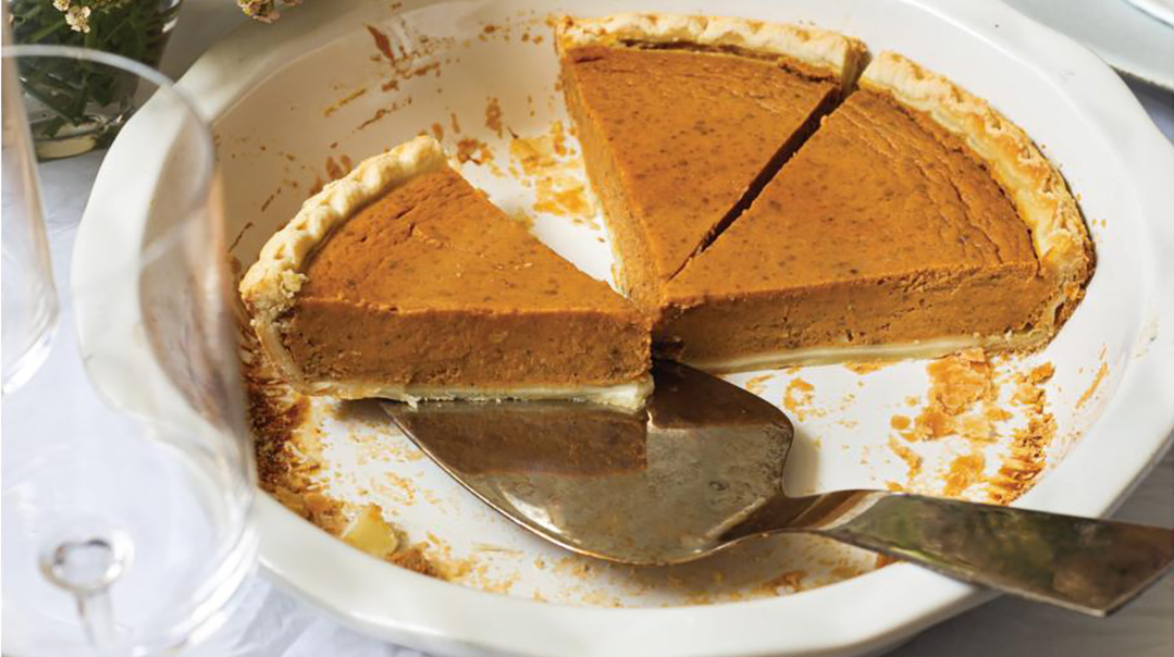 tahini pumpkin pie