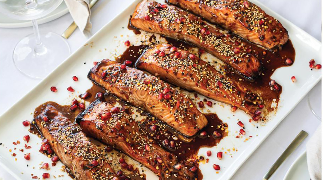 Pomegranate Teriyaki Salmon
