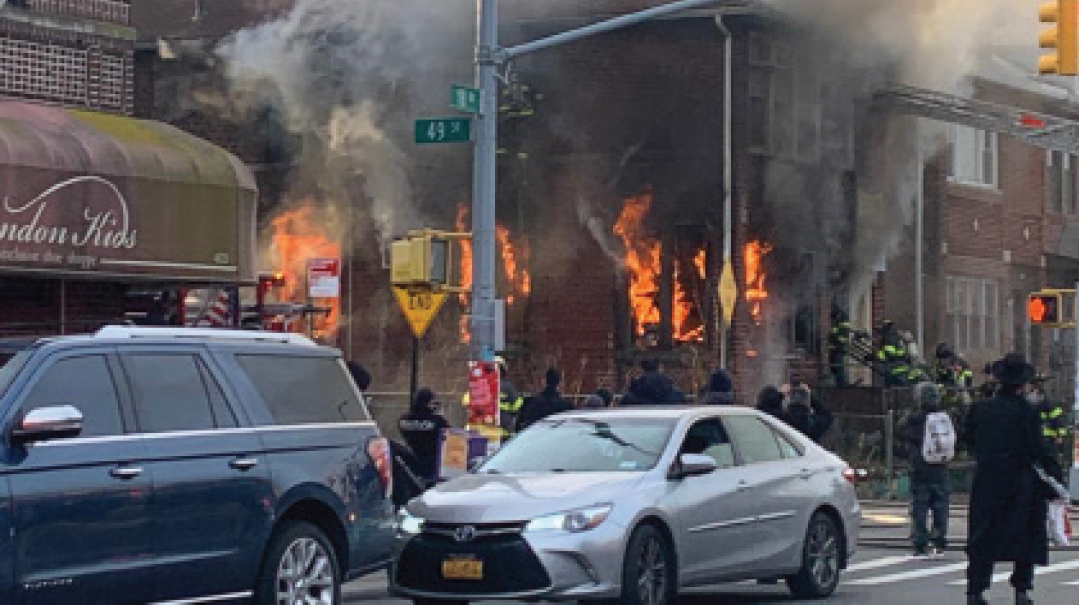 Landmark Shul Up in Flames
