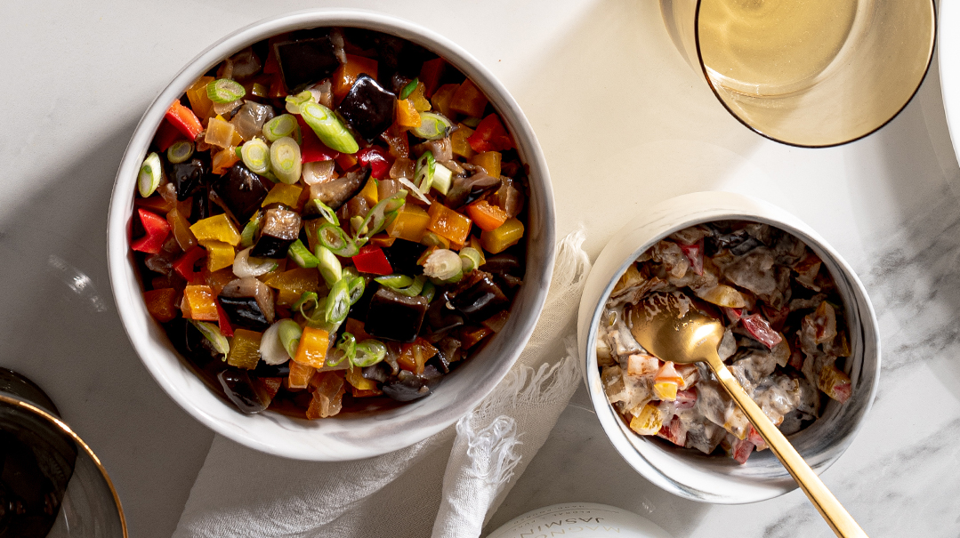 Pepper-Eggplant Salad
