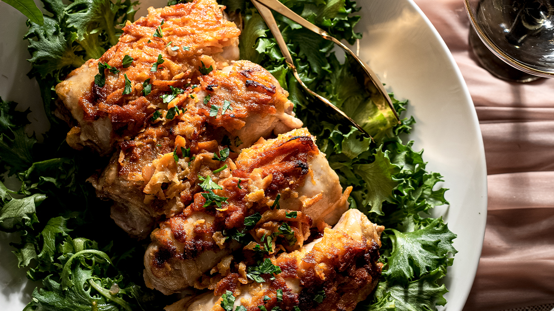 Charoses-Inspired Chicken Capons