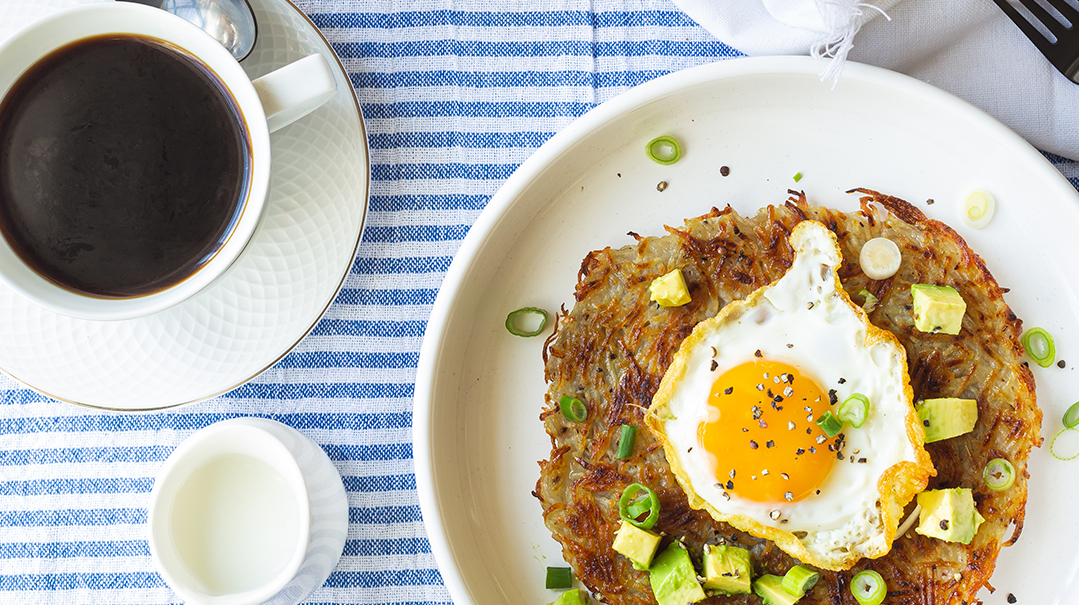 Hash Browns with Fried Egg