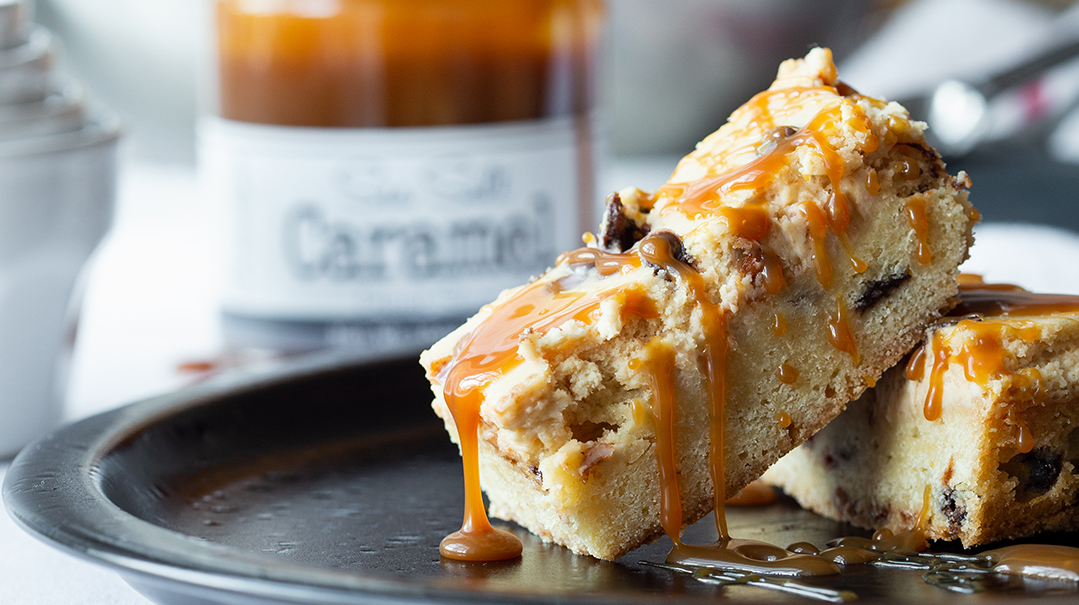 Caramel Cheese Blondies