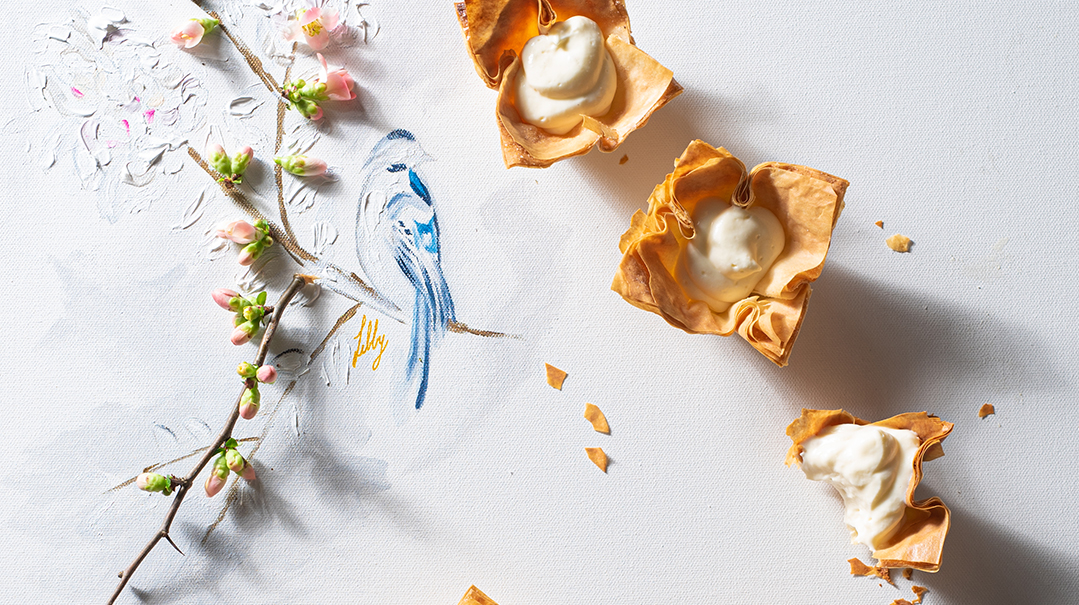 Phyllo-Crust Cheese Mousse