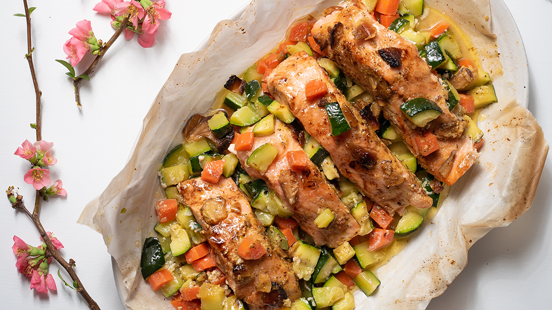 Salmon Veggie Duo