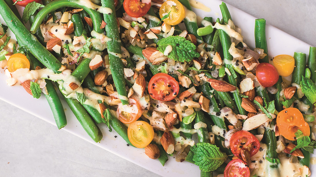 Green Bean Salad with Maple-Tahini Dressing