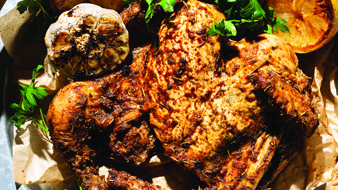 Spatchcocked Grilled Chicken