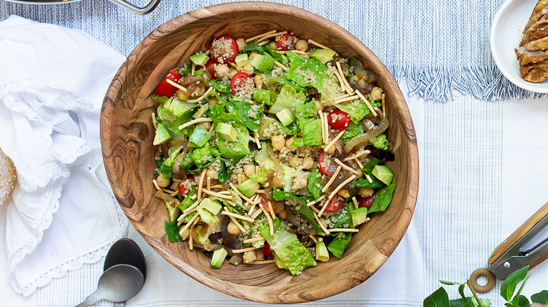 Roasted Onion Quinoa Salad