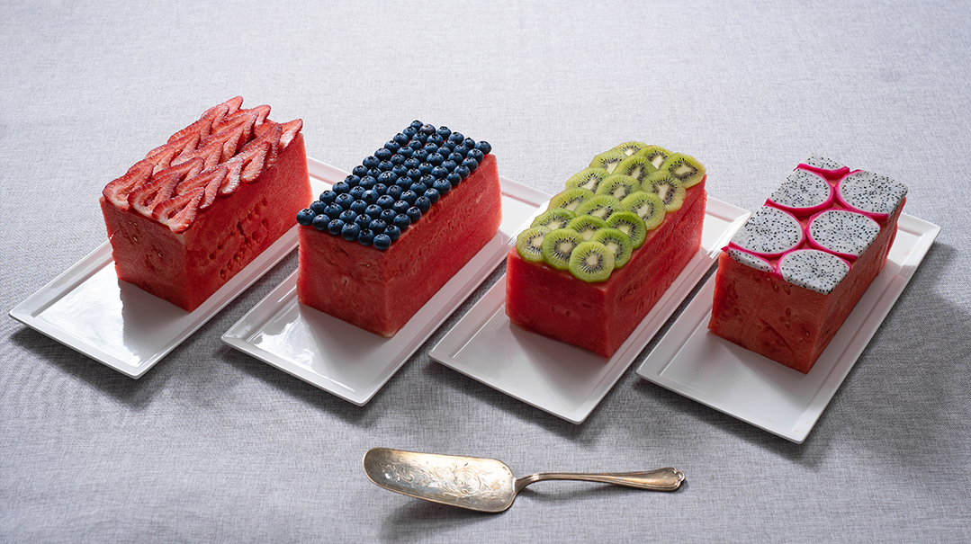 Watermelon Log Cakes