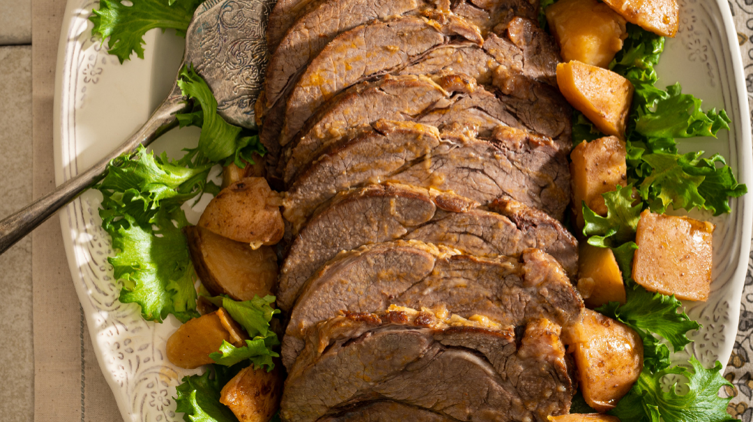 Beer-braised Roast with potatoes