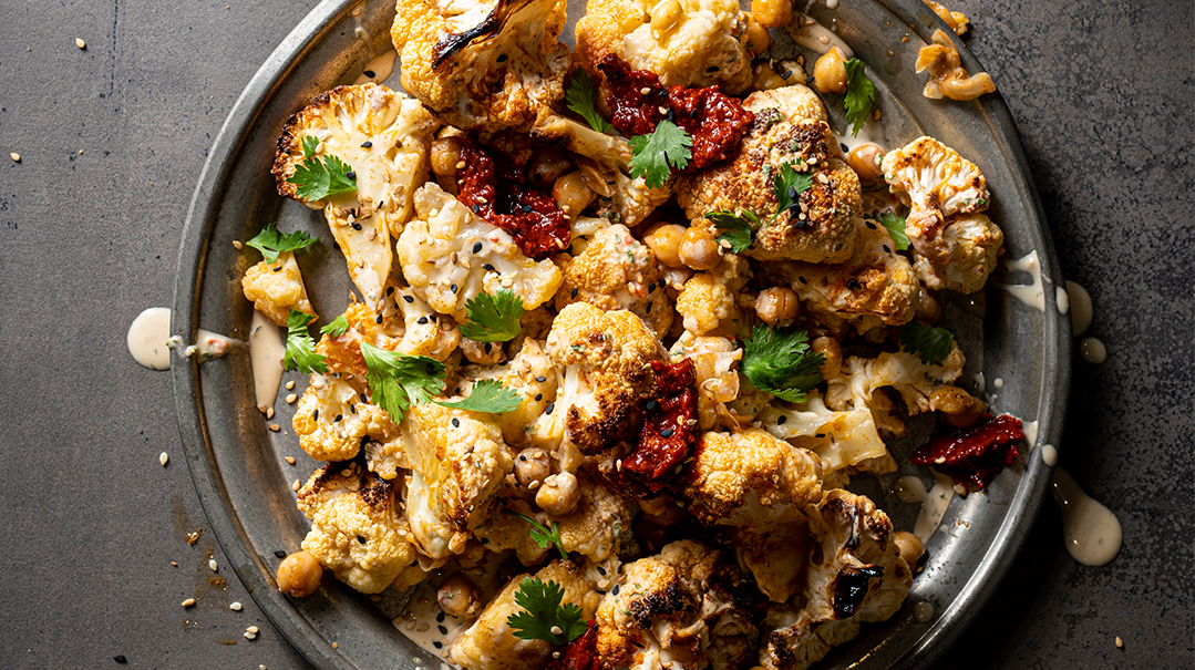 Hot and Smoky Cauliflower and Chickpeas