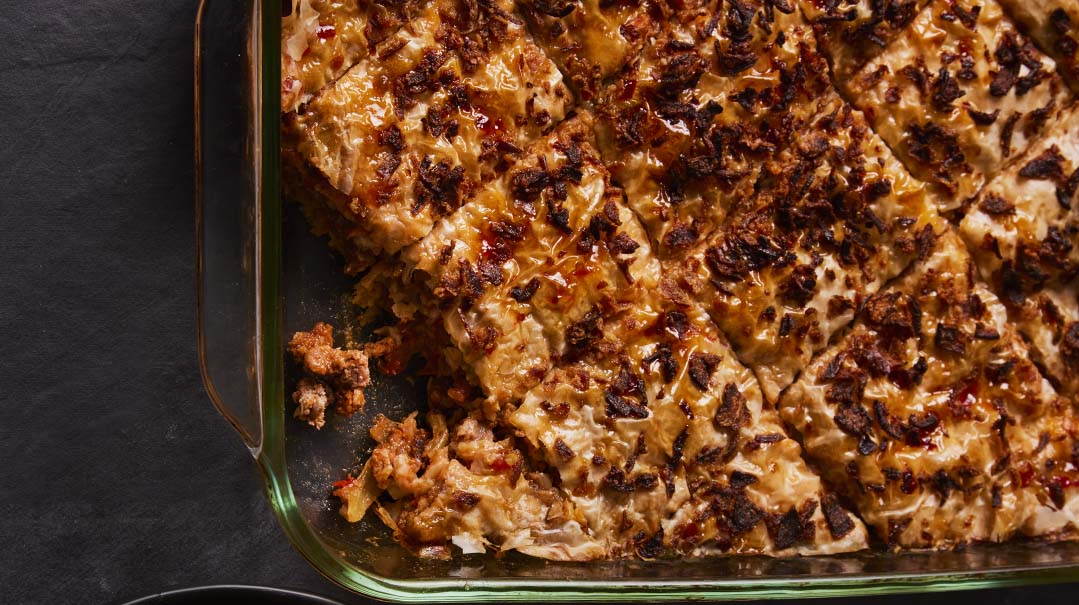 Sloppy Joe Phyllo Lasagna