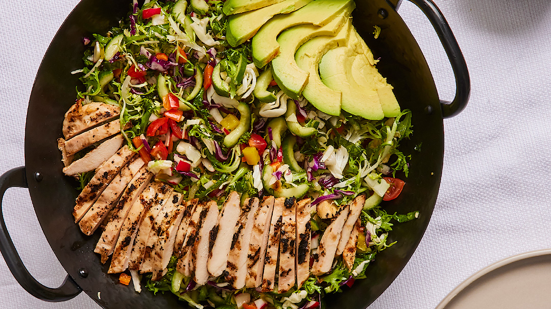 Grilled Chicken Salad with Orange-Horseradish Vinaigrette