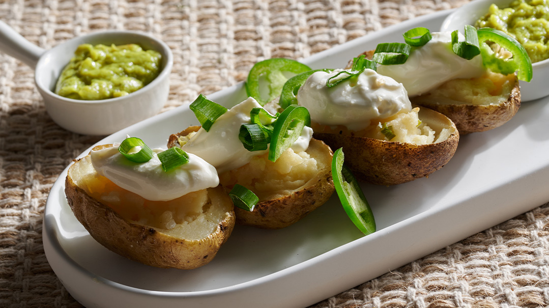 Crispy-Skin Cheesy Potato Nachos