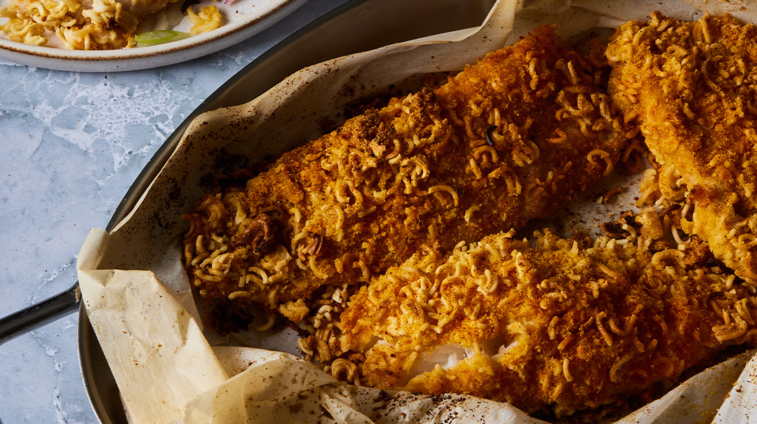 Crispy Ramen Tilapia