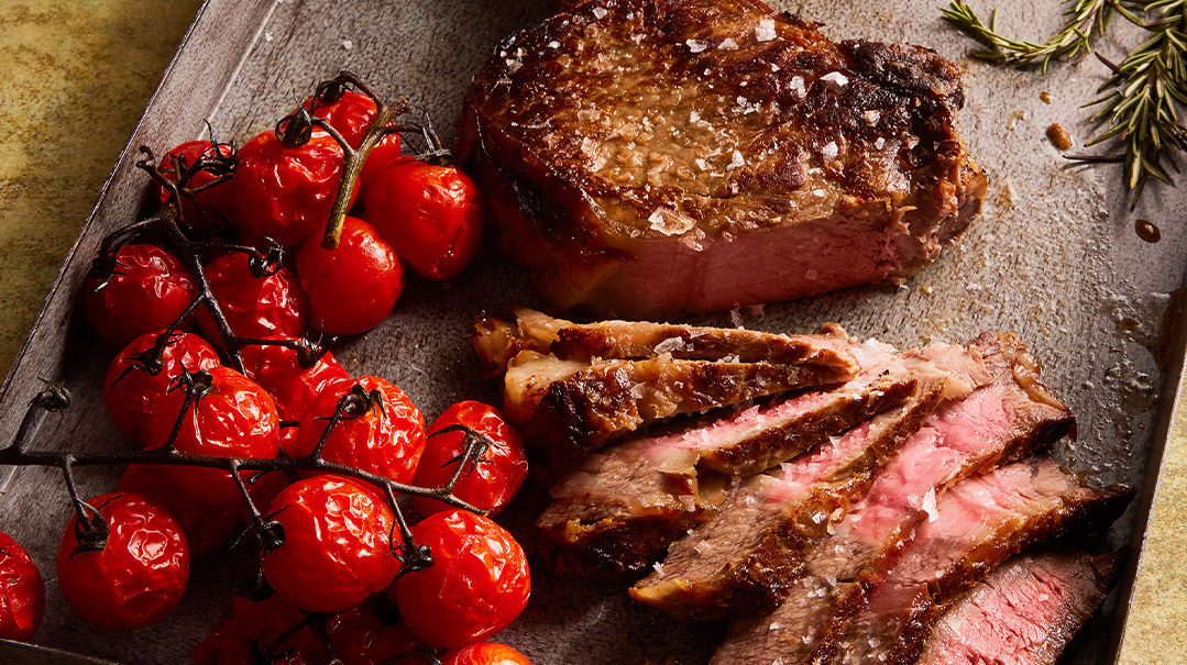 Garlic-Crusted Steak