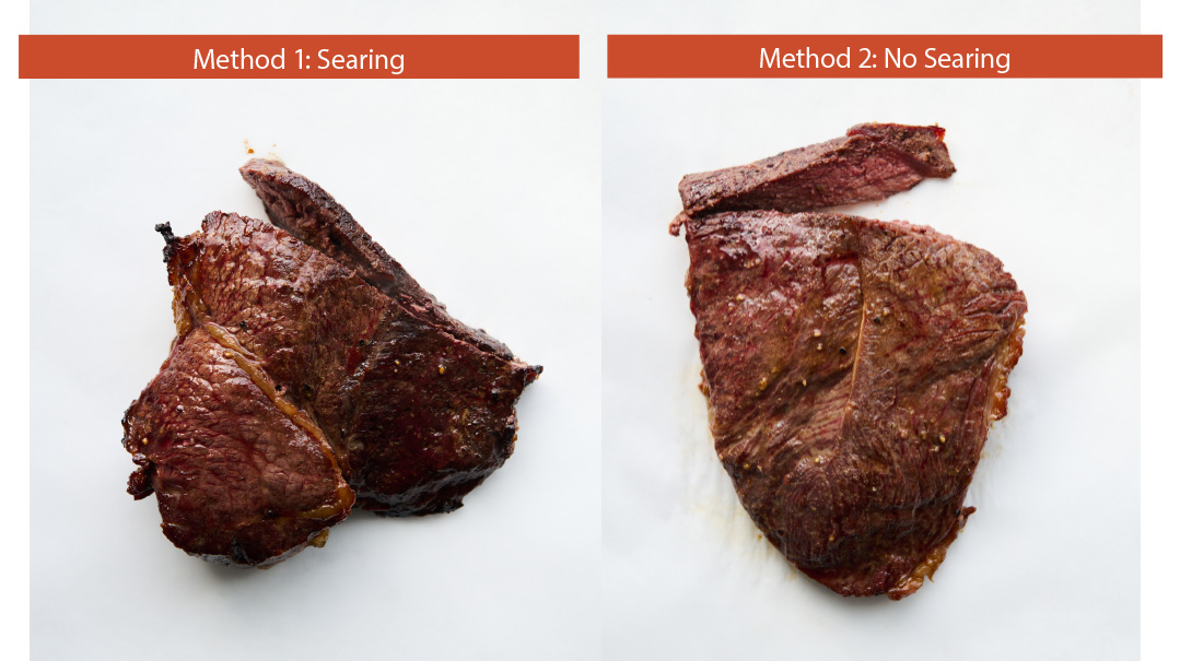 Searing vs. Not Searing Meat