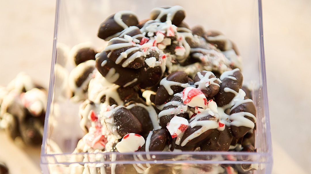 Chocolate Mint Almond Clusters