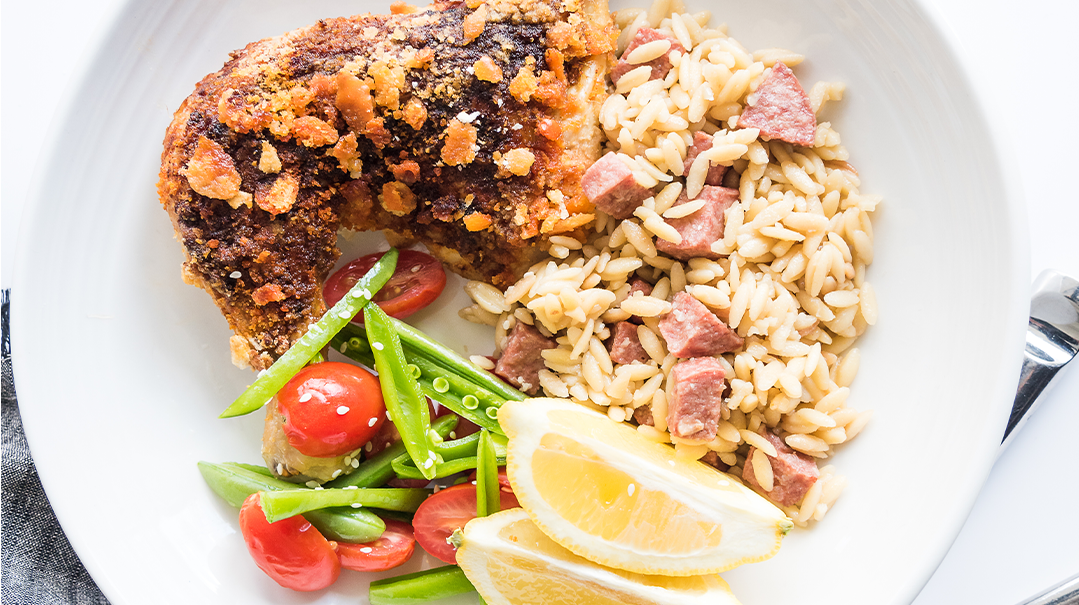 Cracker Chicken with Orzo