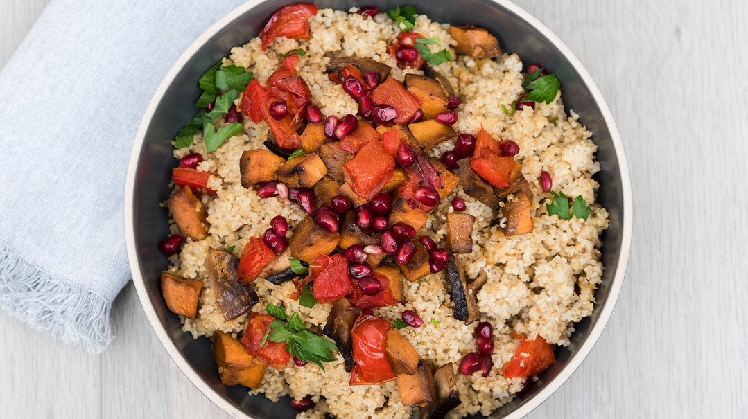 Roasted Veggie and Bulgur Salad
