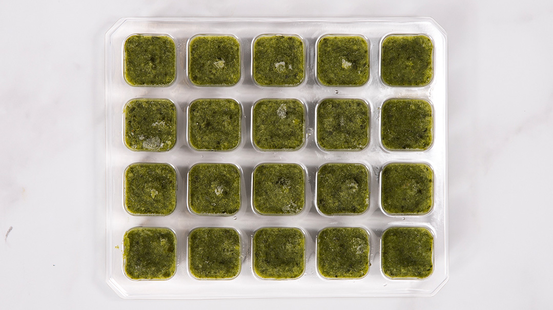 Frozen Parsley Cubes