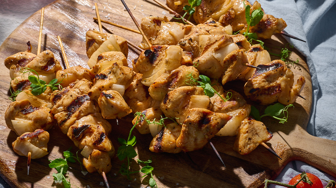Hot Honey Chicken Skewers