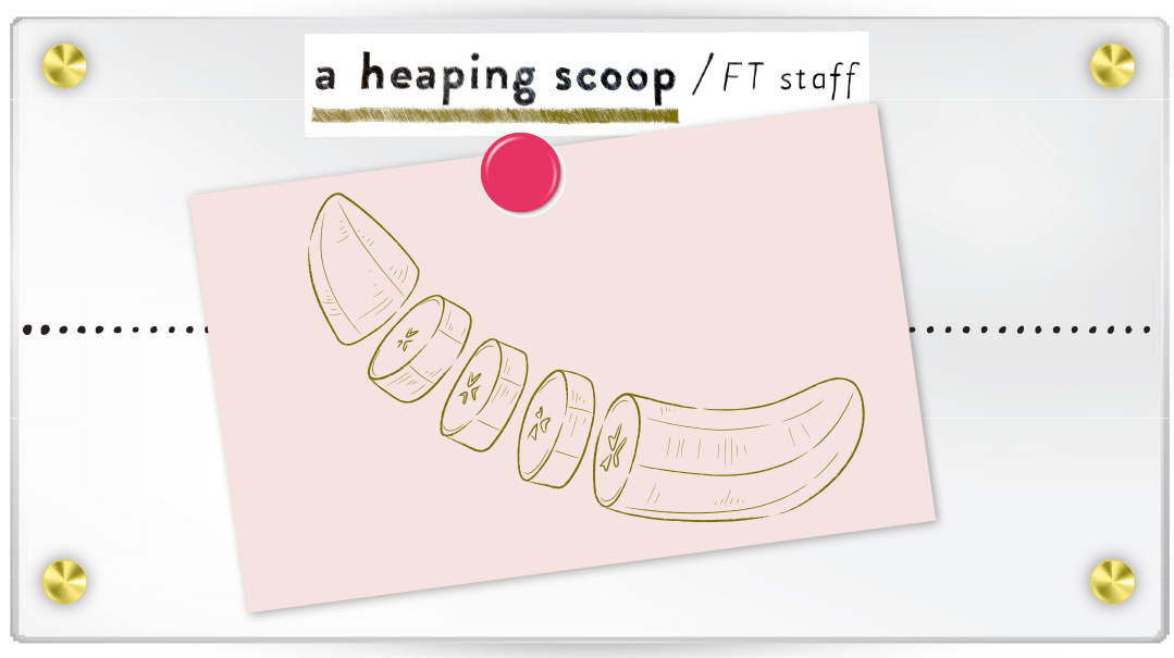 A Heaping Scoop: PB and Banana Slices