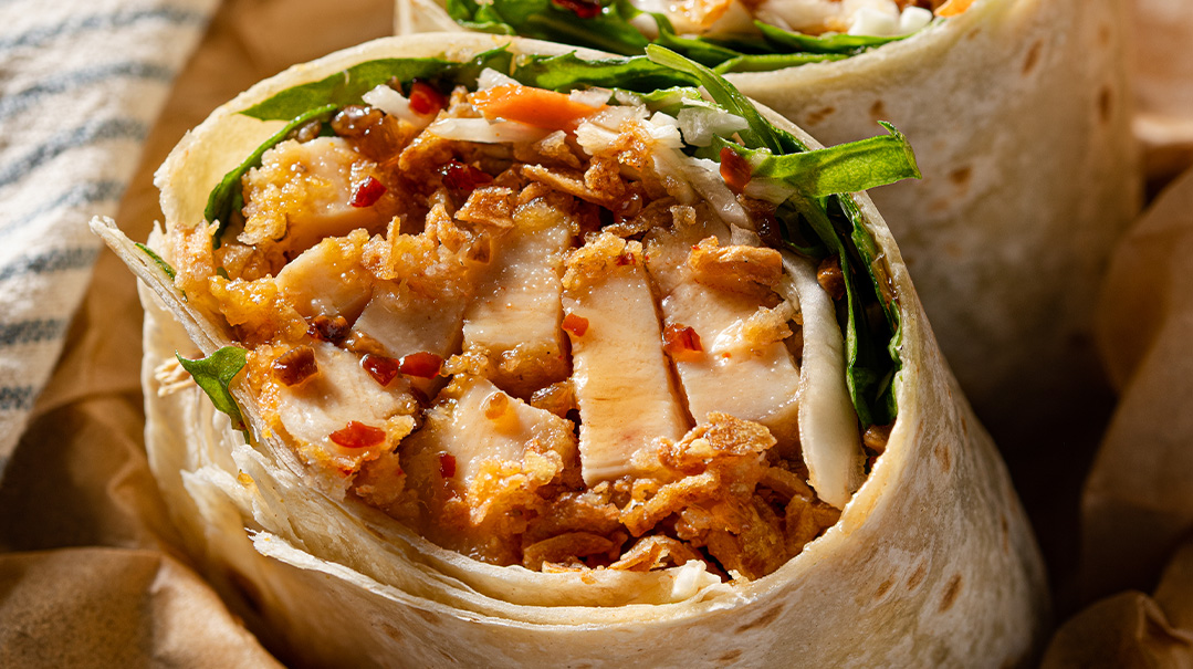 General Tso Crispy Chicken Wrap