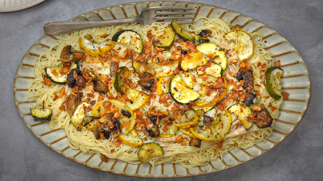 Angel Hair Roasted Veggie Salad