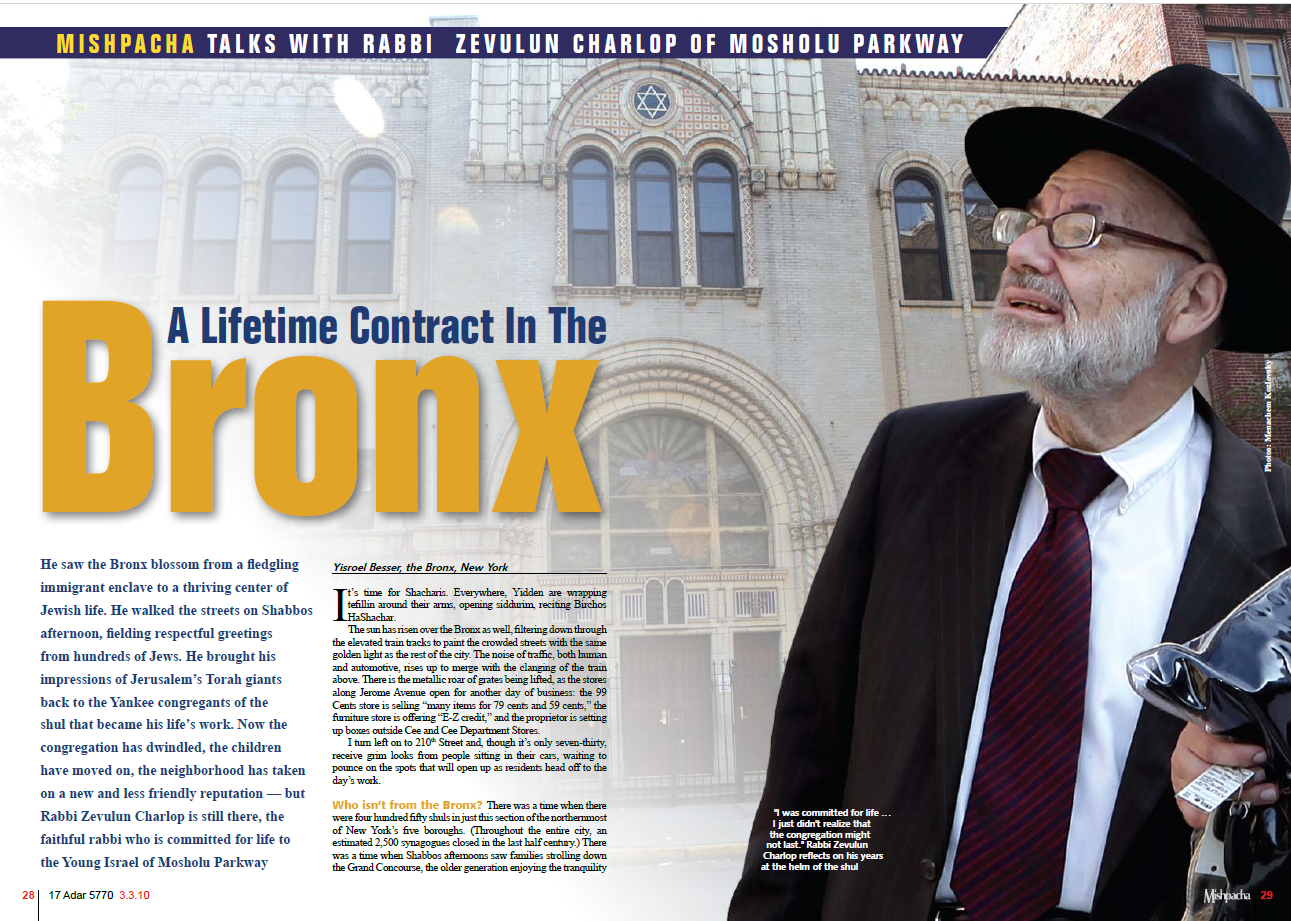 A LIFETIME CONTRACT IN THE BRONX