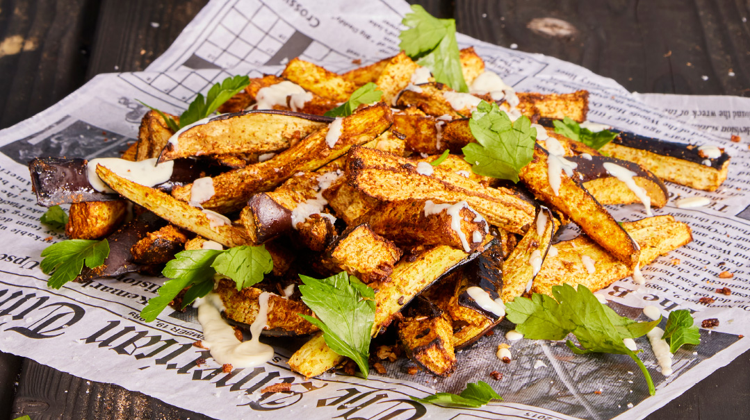 Eggplant Fries with Special Sauce