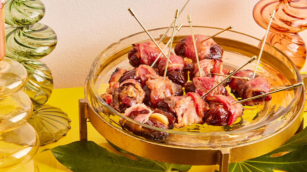 Sweet and Spicy Wrapped Dates