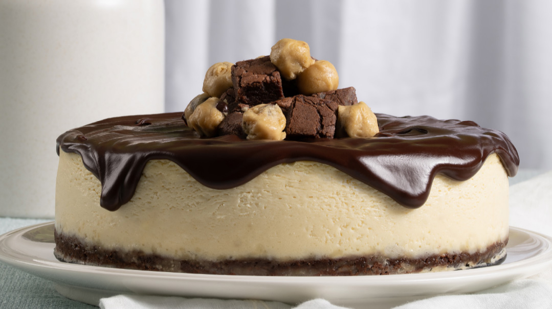 Cookie Dough Brownie Cheesecake