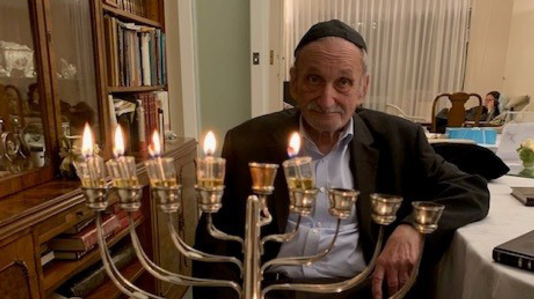 A Simple Silver Menorah    