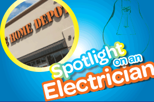 Spotlight    on    an    Electrician